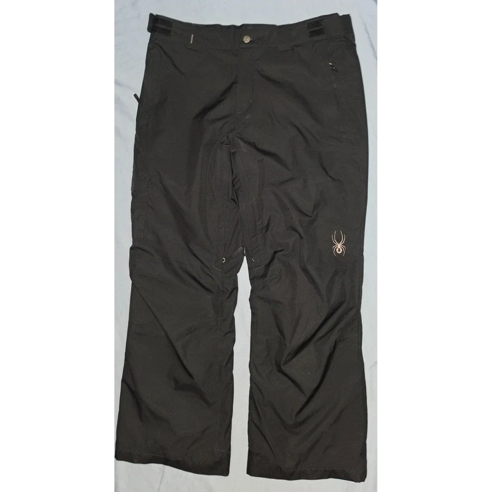 SPYDER Spylon Black Ski Snow Pants XtL 20K Snowboard Lined Vented EUC Men's XL-R
